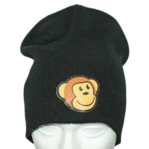 Vintage Monkey Timmy Face Beanie Cap - Thinkgeek Black Hat Gamestop Exclusive